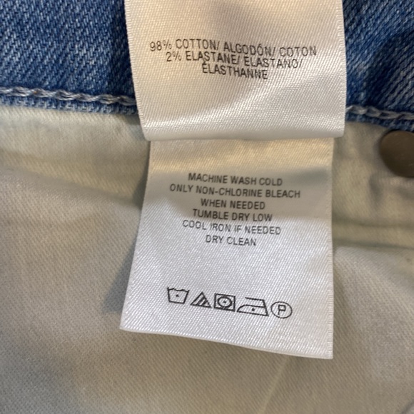 Hudson Stella mid rise crop straight light stonewashed cutoff 90’s inspo jeans - Picture 6 of 6